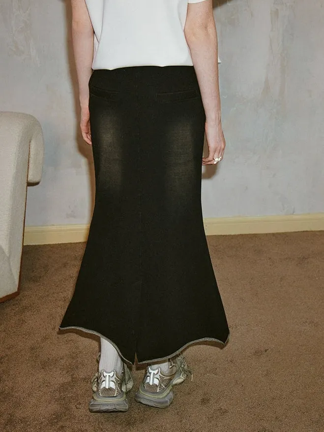 Old Washed Cat Whiskers Mermaid Skirt