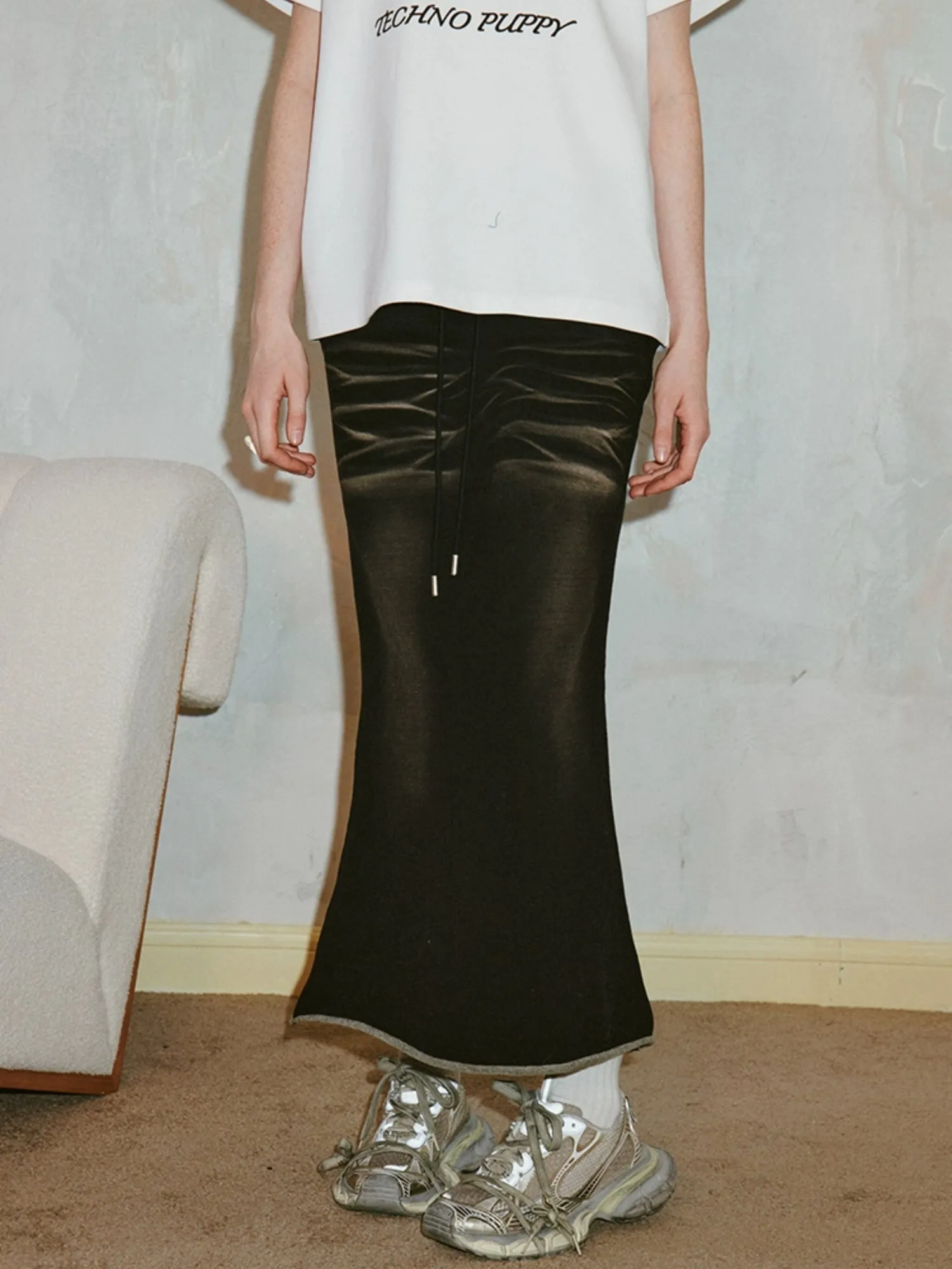 Old Washed Cat Whiskers Mermaid Skirt