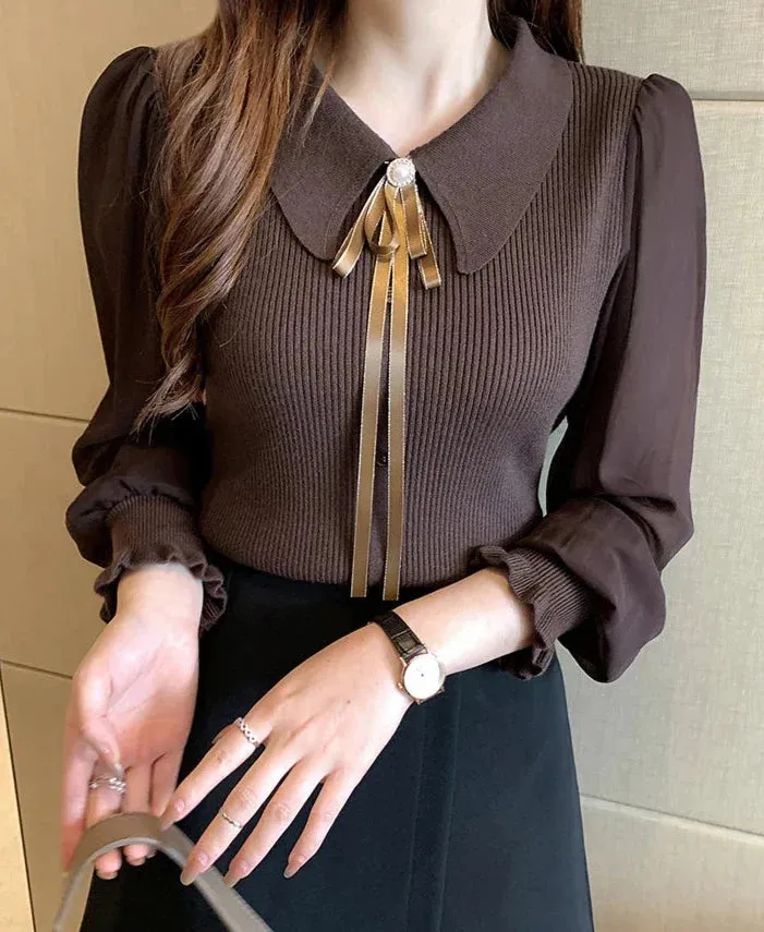 Olivia Elegante Pullover | Eleganter Damenpullover mit Kragen