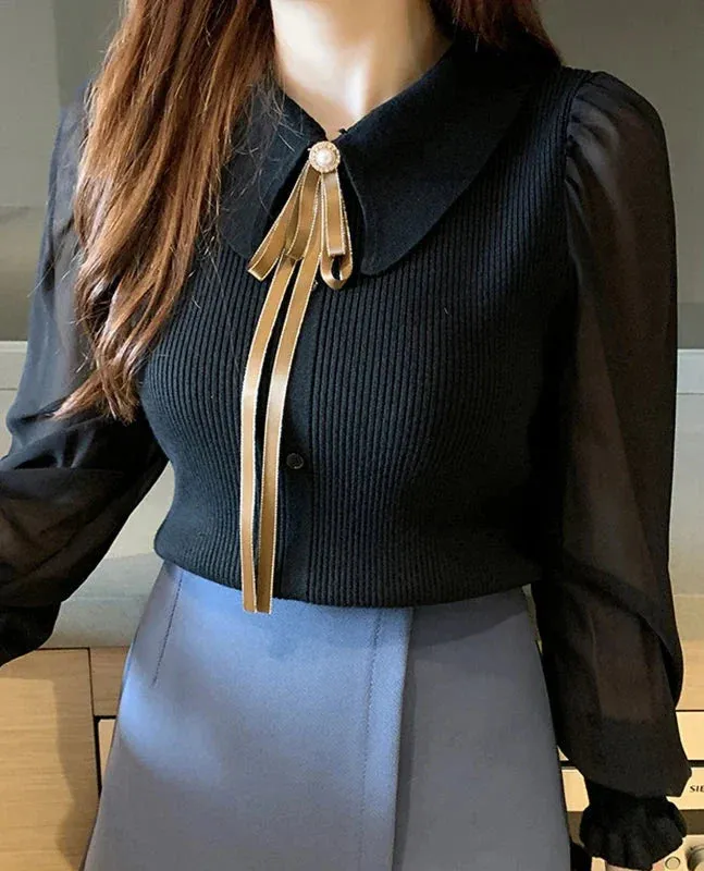 Olivia Elegante Pullover | Eleganter Damenpullover mit Kragen