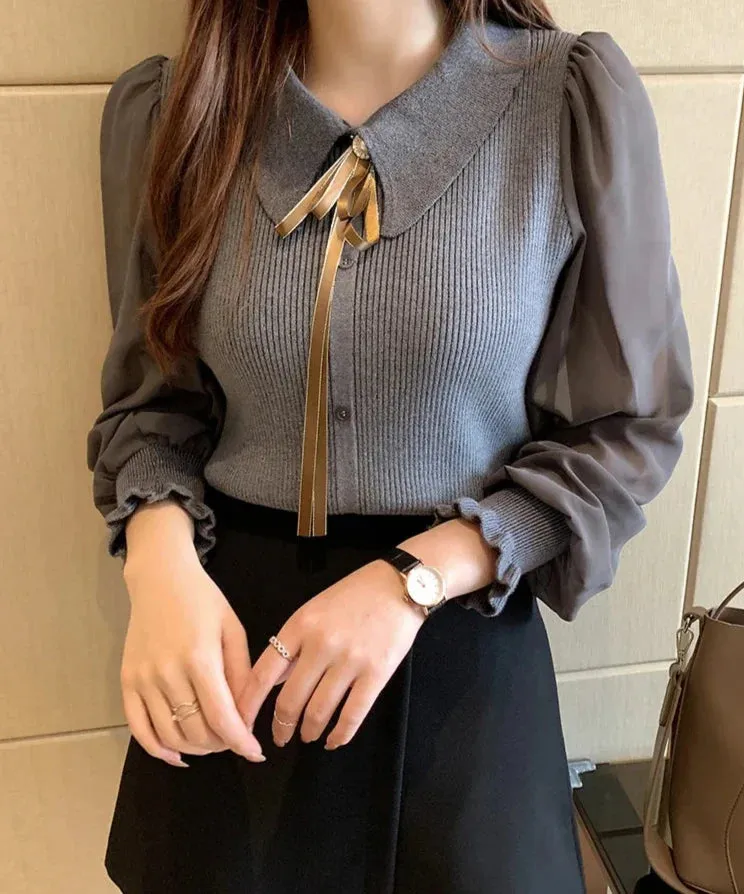 Olivia Elegante Pullover | Eleganter Damenpullover mit Kragen