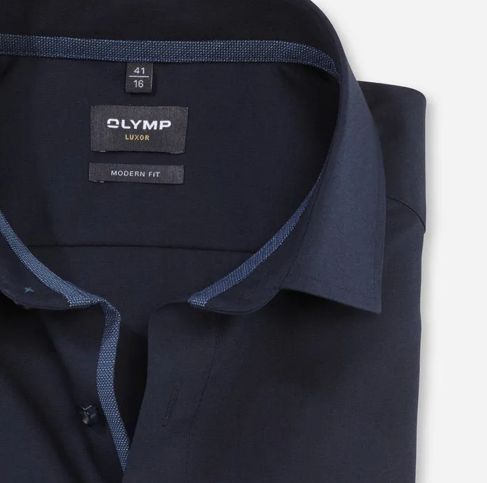 OLYMP -  Luxor Modern Fit Navy Shirt