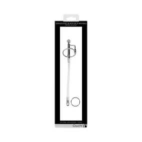 Ouch! Urethral Sounding Stainless Steel Dilator Stick With Ring 7.6 mm