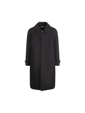 Padded Overcoat in Faille