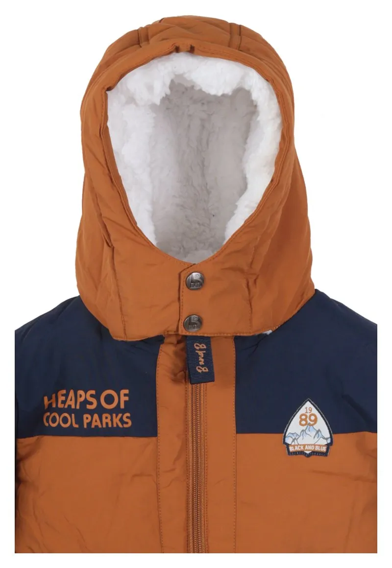 Parka Andrew Niño Azul marino Black and Blue