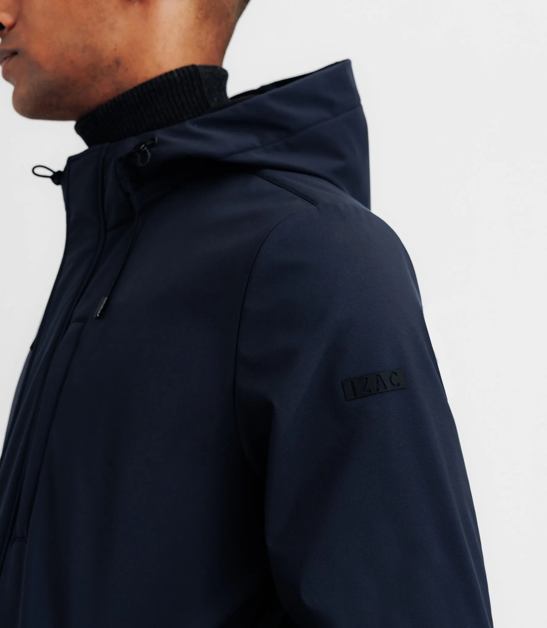 Parka col montant marine
