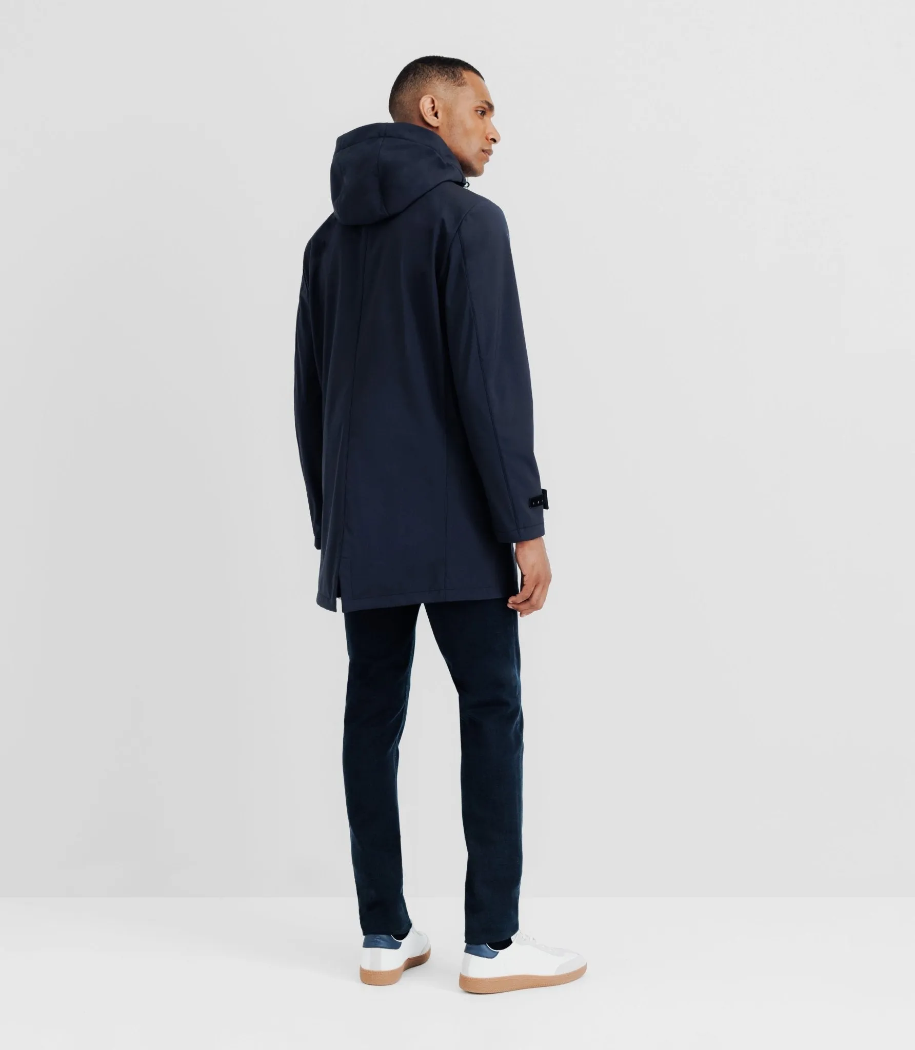 Parka col montant marine