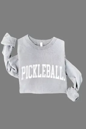 PICKLEBALL Graphic Sweatshirt: ATHLETIC HEATHER