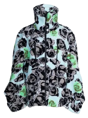 Pixel Roses Fleece Jacket