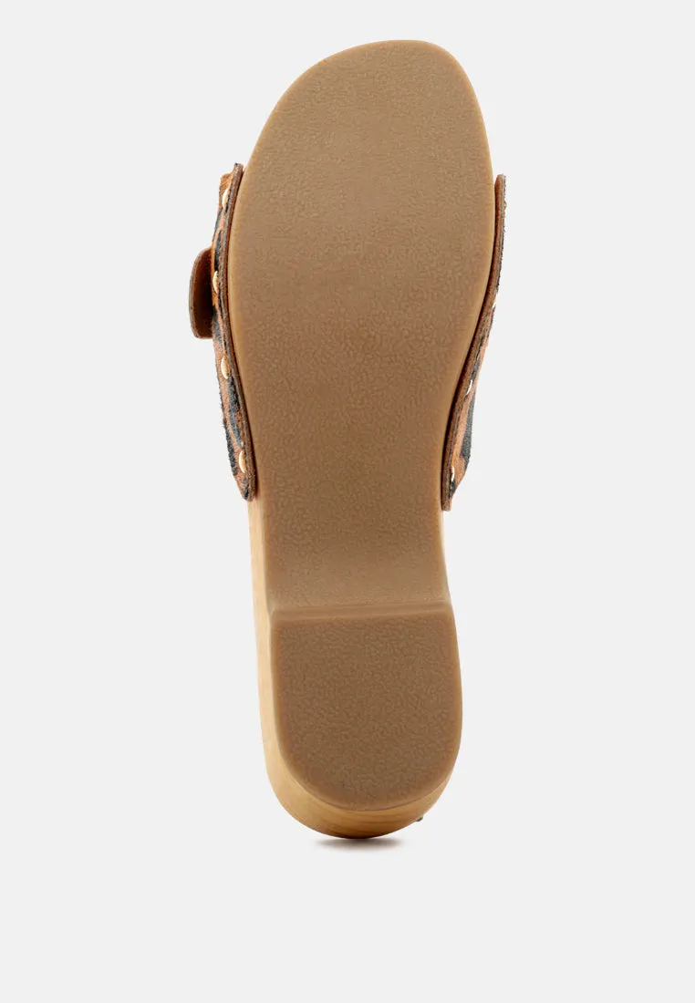 POLLY Leopard Clogs for Women