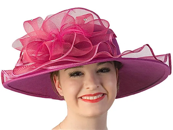 Posy Wool Felt Ladies Dress Hat