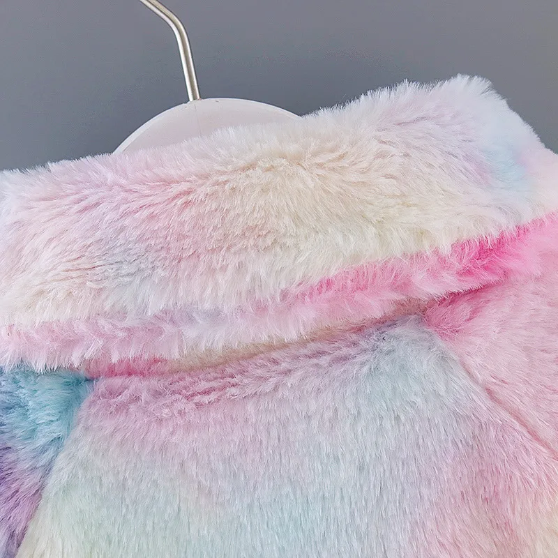Rainbow Fleece Coat