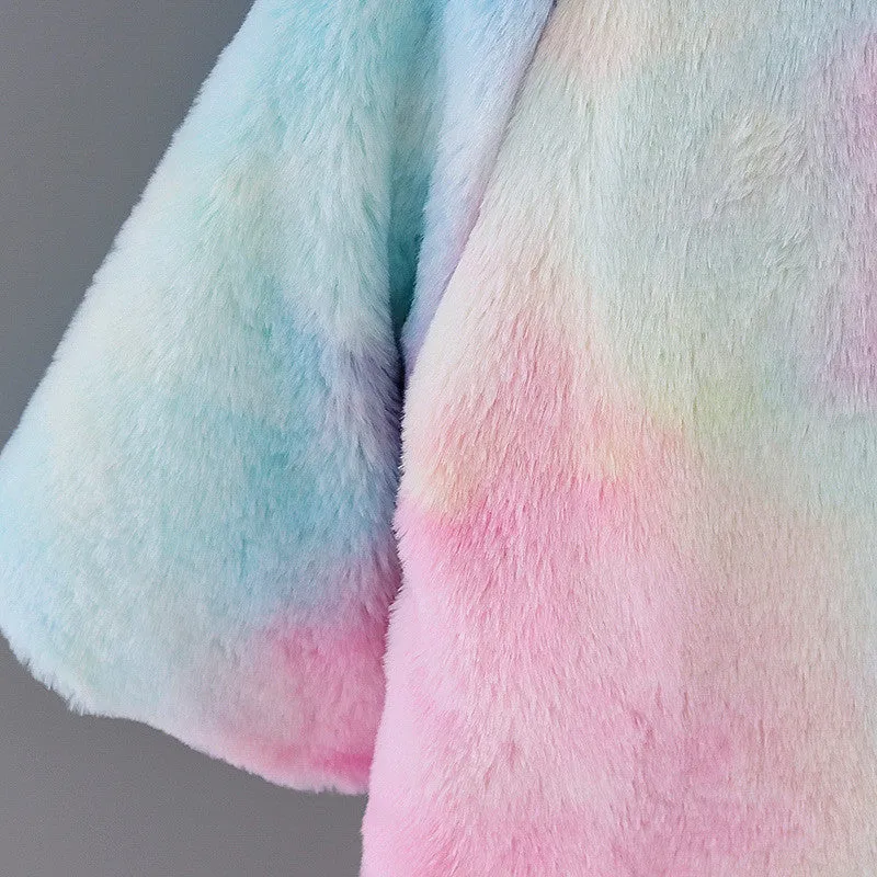 Rainbow Fleece Coat
