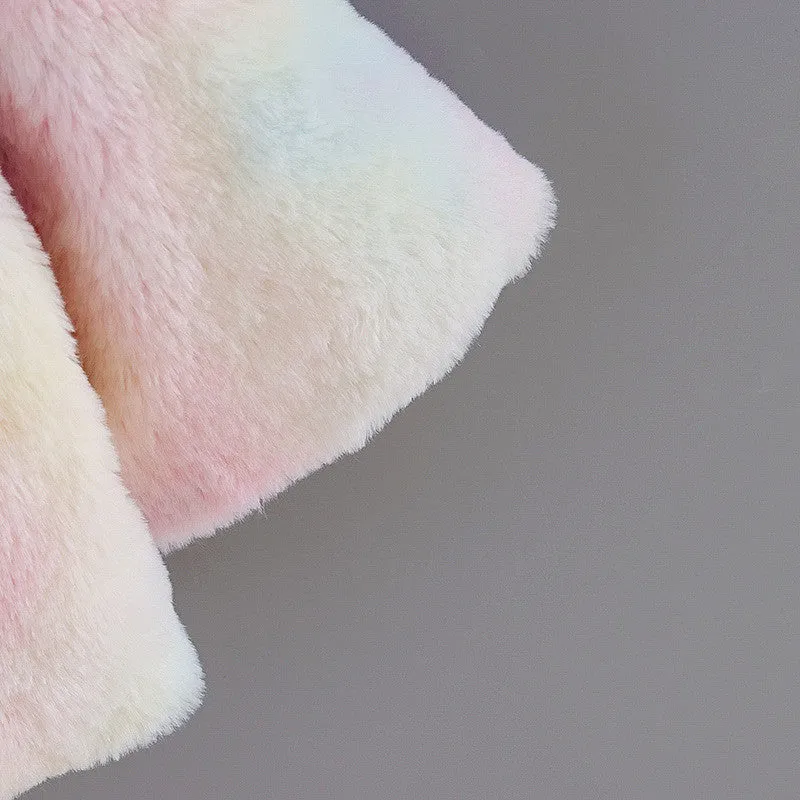 Rainbow Fleece Coat