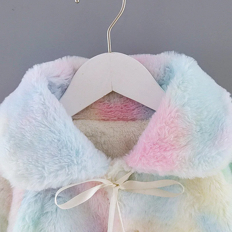 Rainbow Fleece Coat