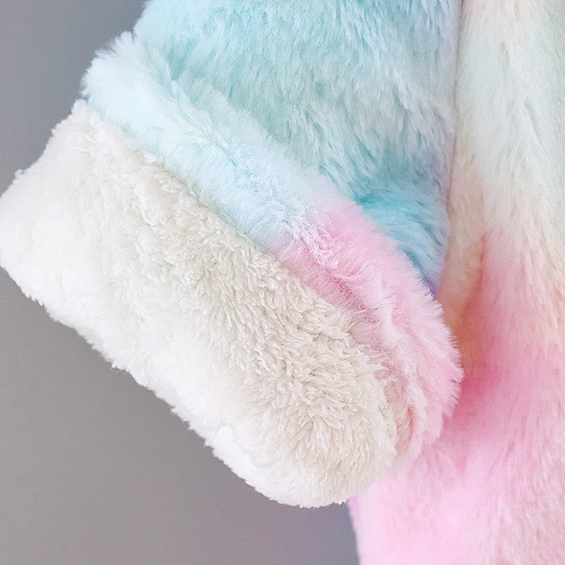 Rainbow Fleece Coat