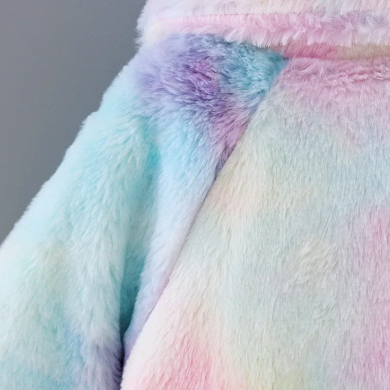 Rainbow Fleece Coat