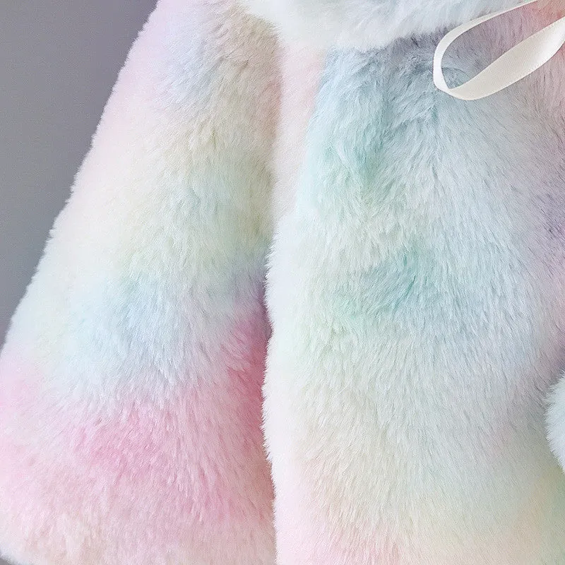 Rainbow Fleece Coat