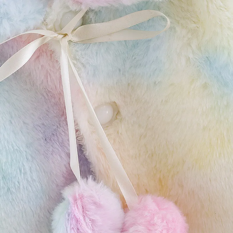 Rainbow Fleece Coat