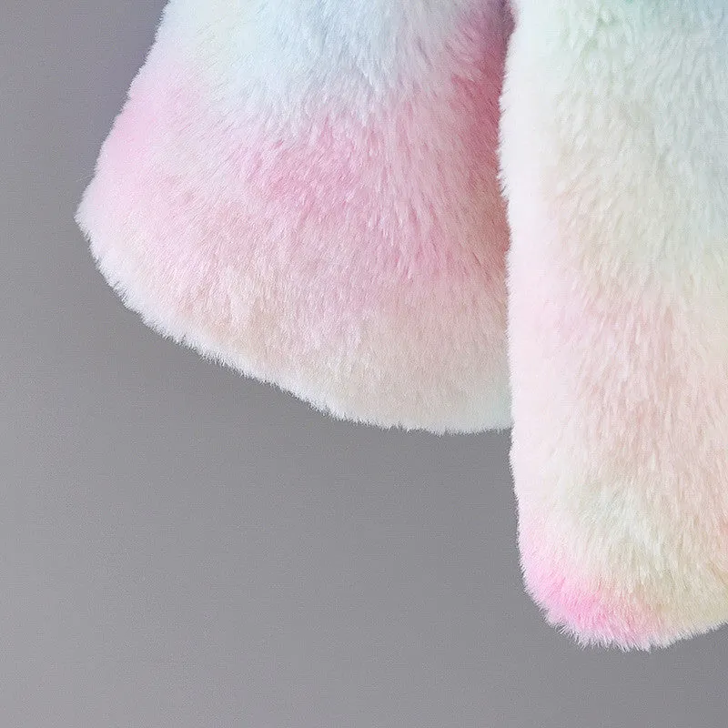 Rainbow Fleece Coat