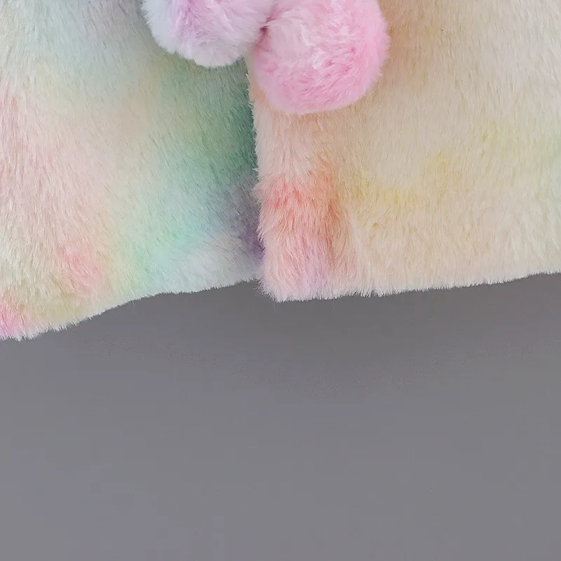 Rainbow Fleece Coat