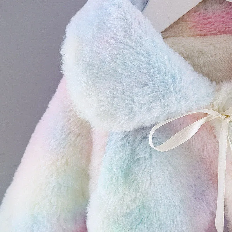 Rainbow Fleece Coat