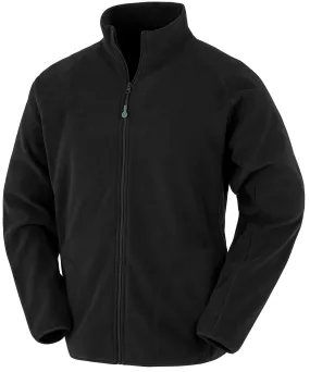 Recycled microfleece jacket | Black