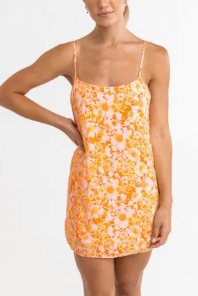 RHYTHM EVANGELINE SLIP MINI DRESS - MANDARIN