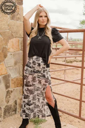 RODEO ROAD SKIRT