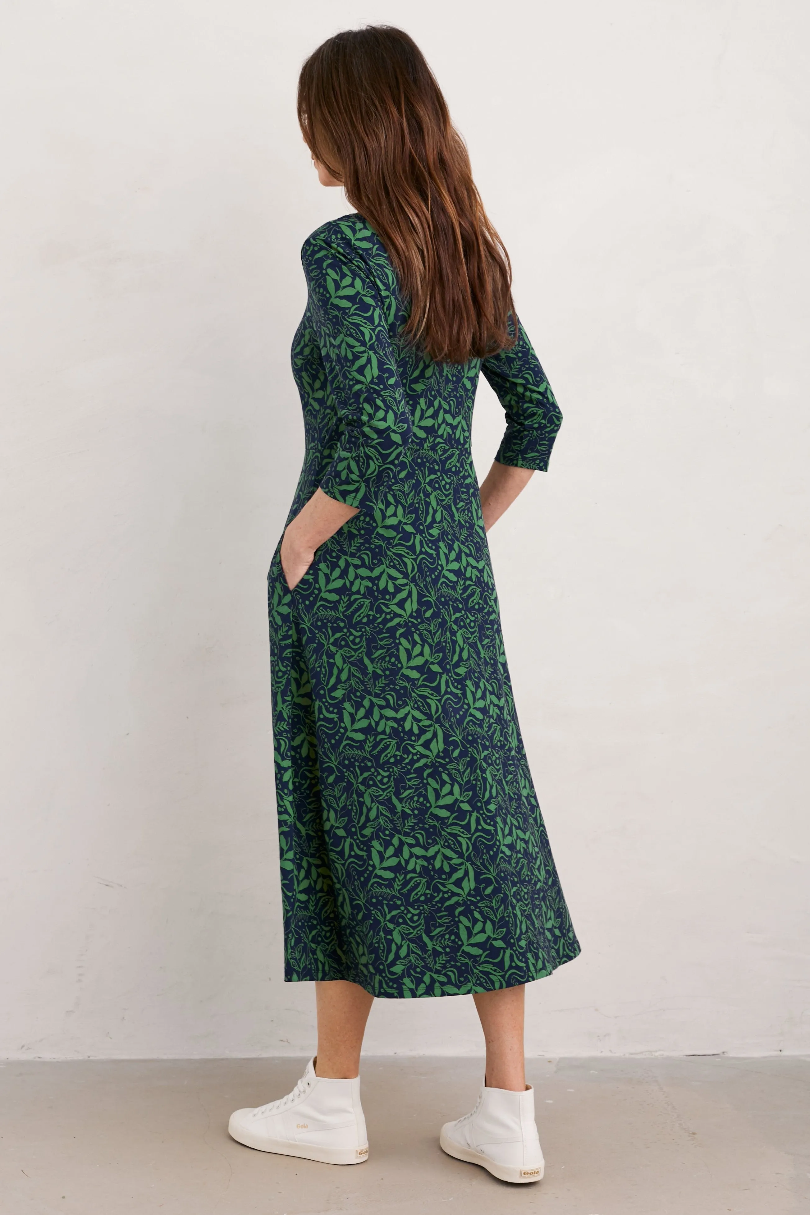 Seasalt Veronica Dress in Wandering Peas Maritime