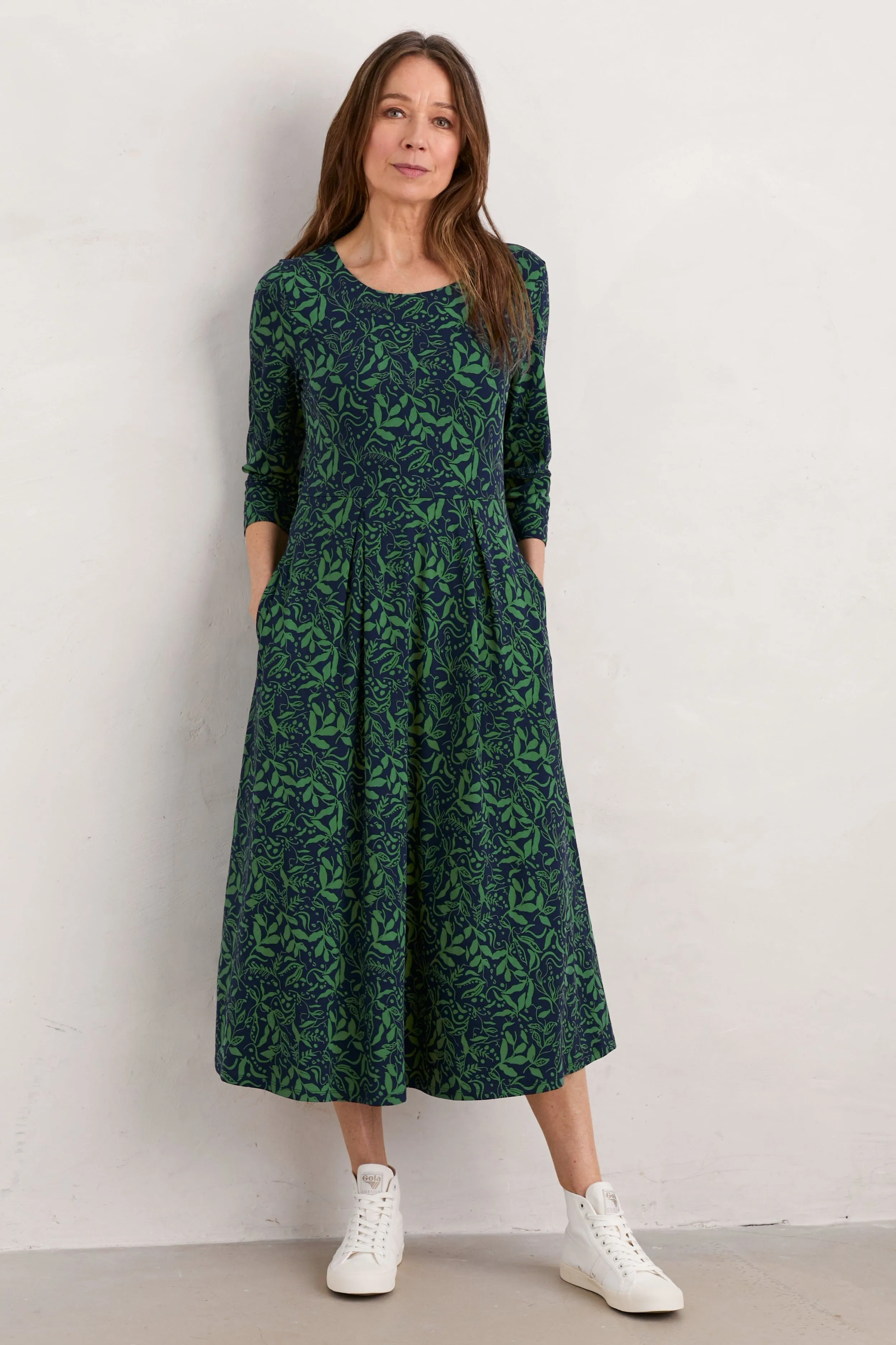 Seasalt Veronica Dress in Wandering Peas Maritime