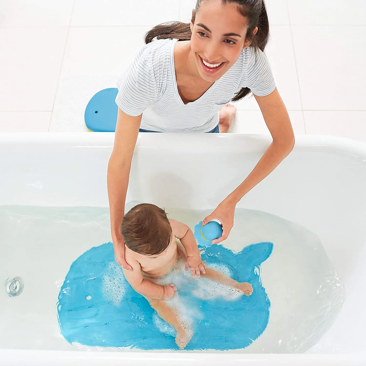 Skip Hop Blue Color Moby Bath Mat 12months to 48months