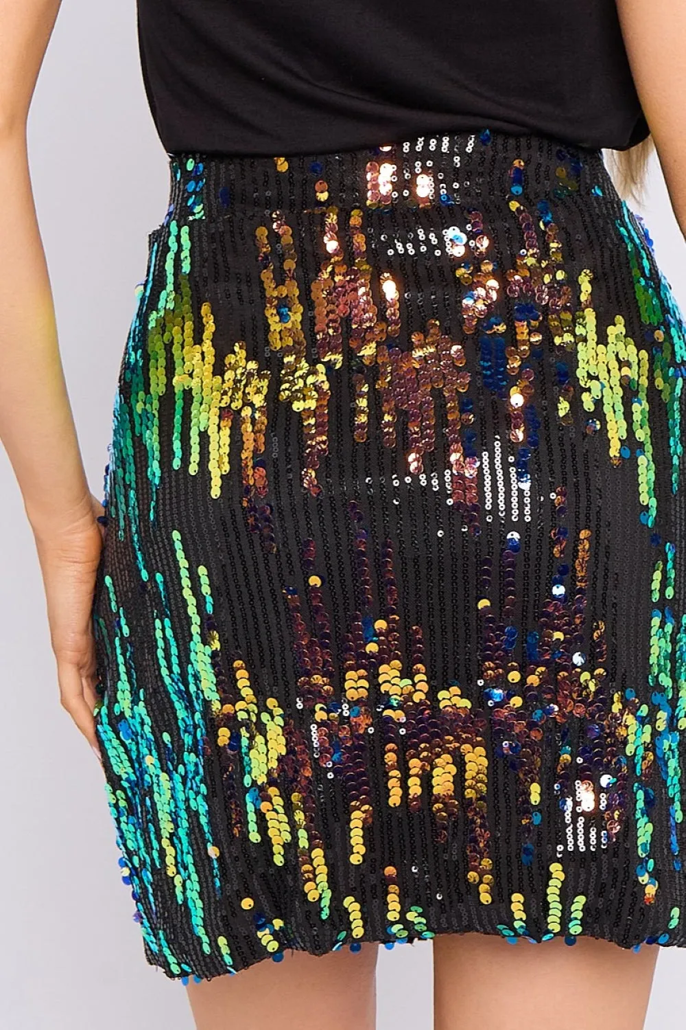 Skylar Multicolour Sequin Mini Skirt