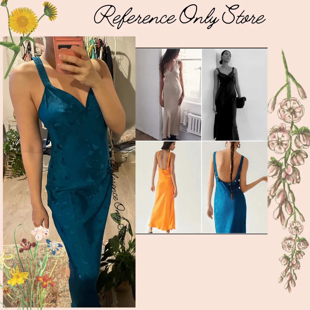 SL Deco Silk Slip Midi Dress / 4 prints