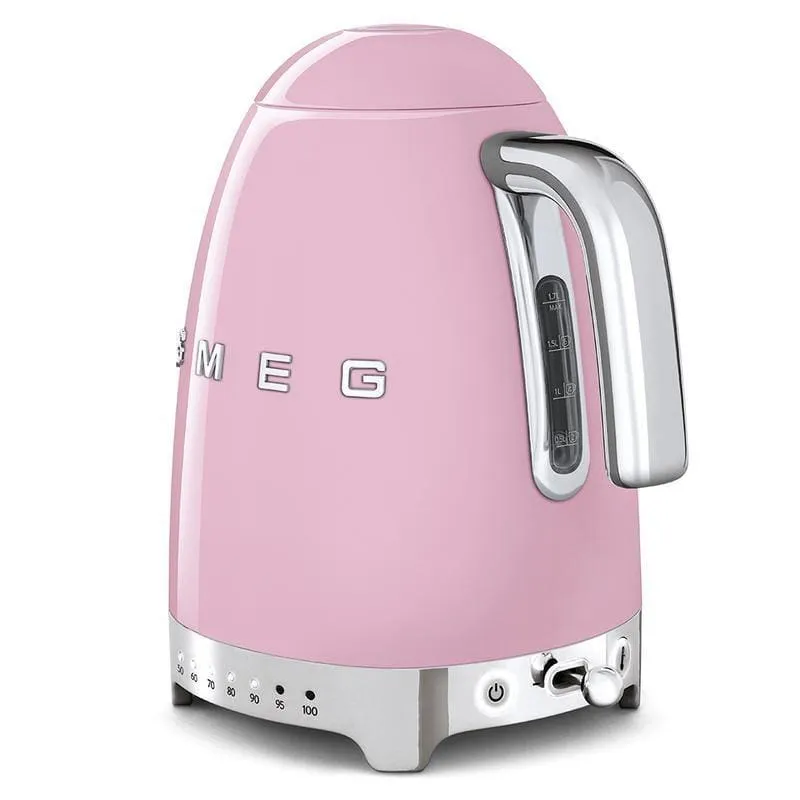 Smeg Jug Kettle 1.7L Variable Temperature Pink