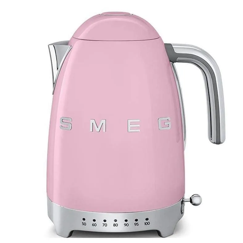 Smeg Jug Kettle 1.7L Variable Temperature Pink