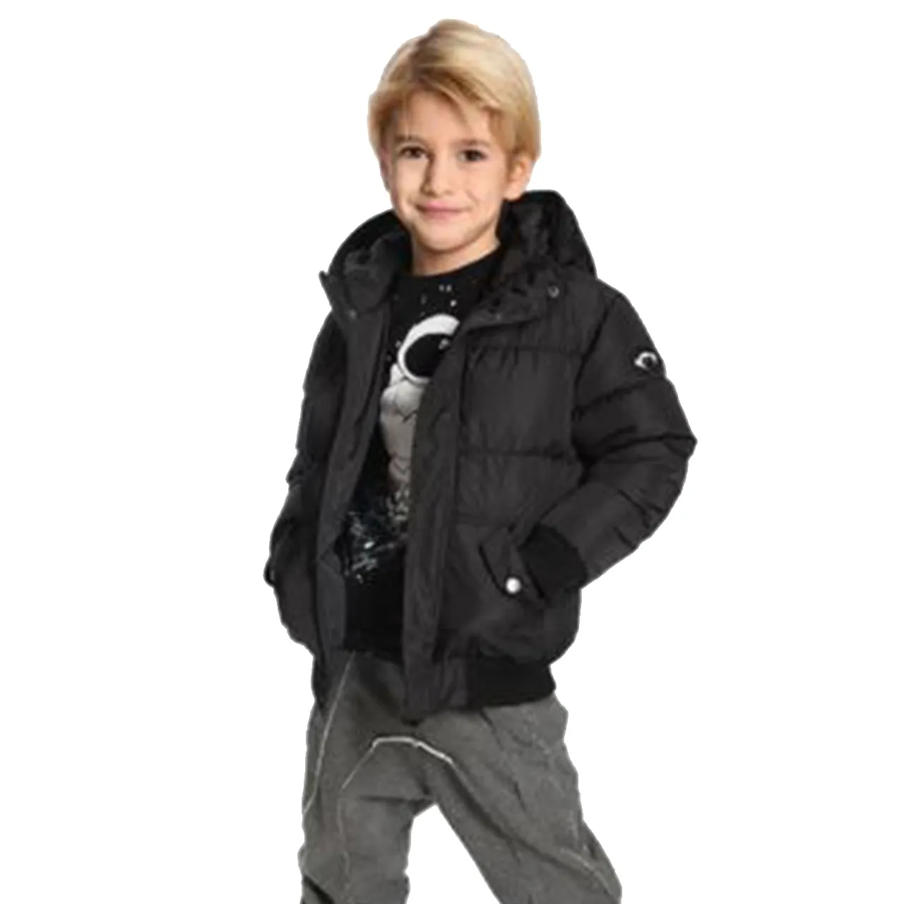 Solid Puffer Jacket
