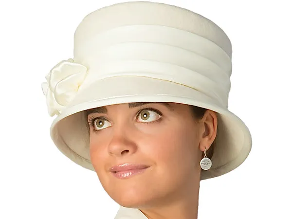 Sophie Wool Felt Church Hat