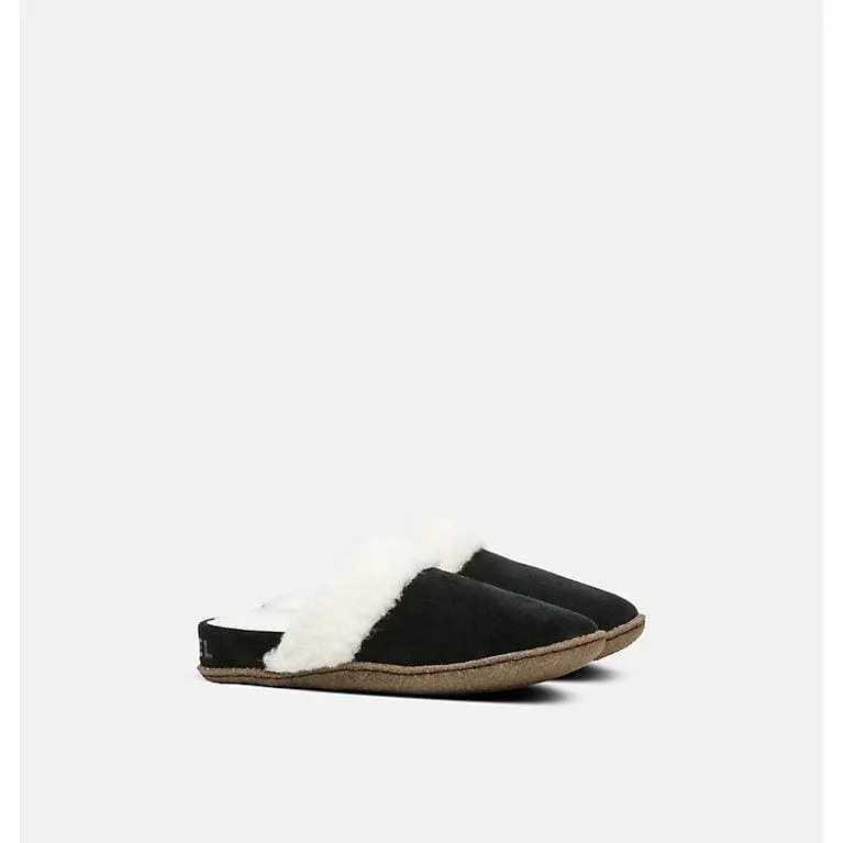 Sorel Women's Nakiska II Slide Slippers- Black/ Natural