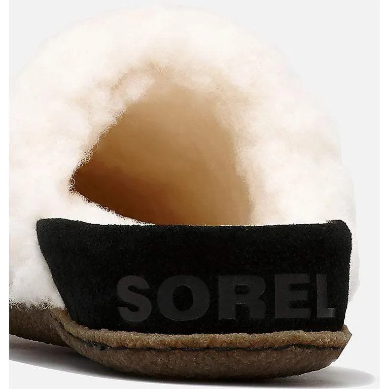 Sorel Women's Nakiska II Slide Slippers- Black/ Natural
