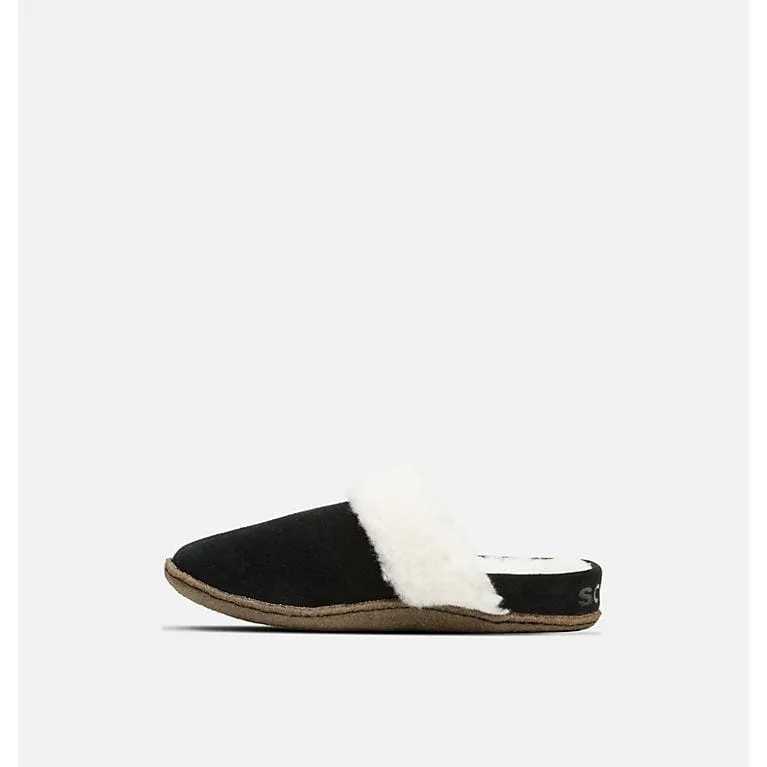 Sorel Women's Nakiska II Slide Slippers- Black/ Natural