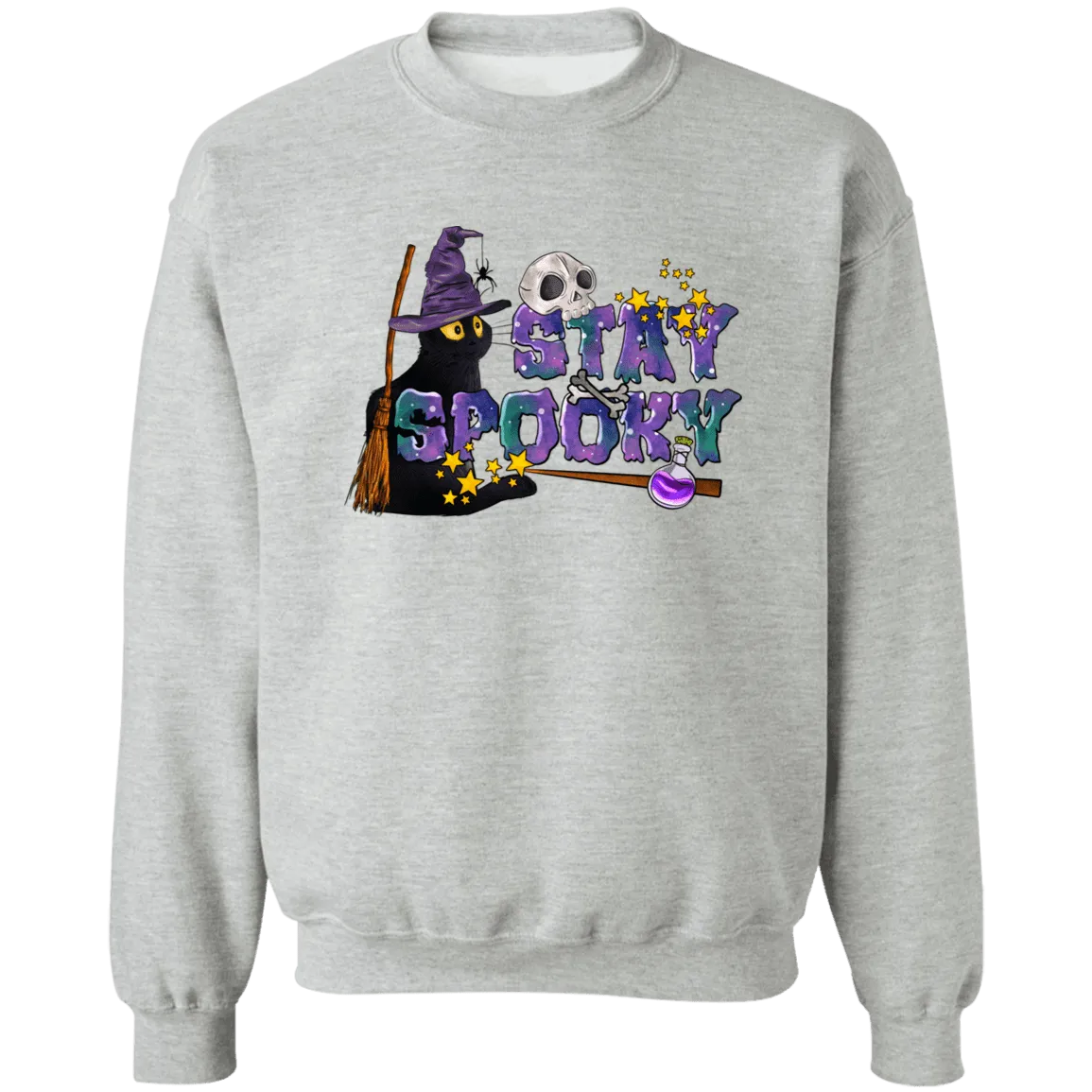 Stay Spooky Ladies Crewneck Pullover Sweatshirt