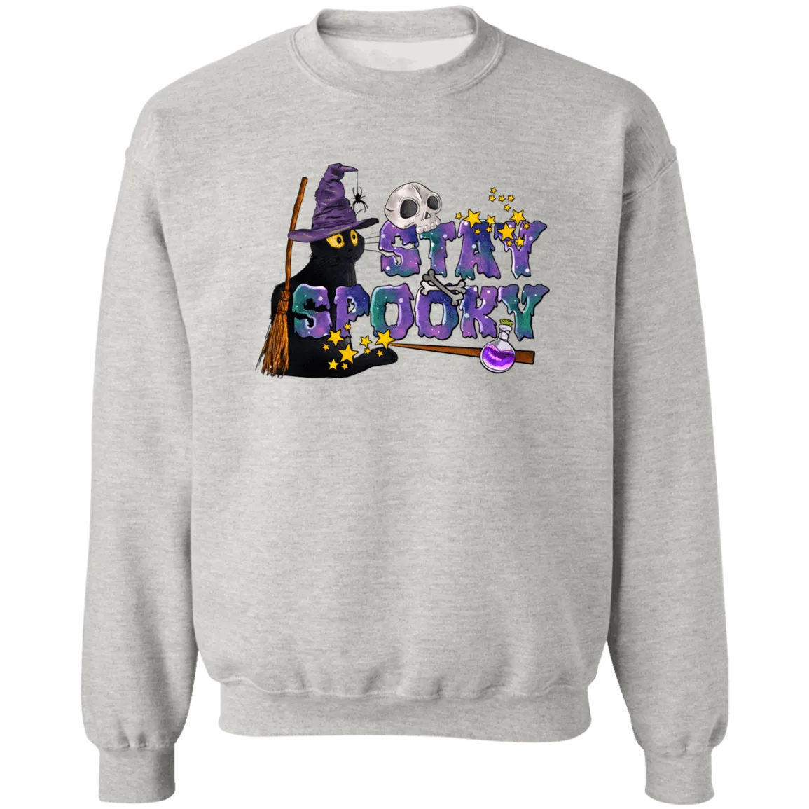 Stay Spooky Ladies Crewneck Pullover Sweatshirt