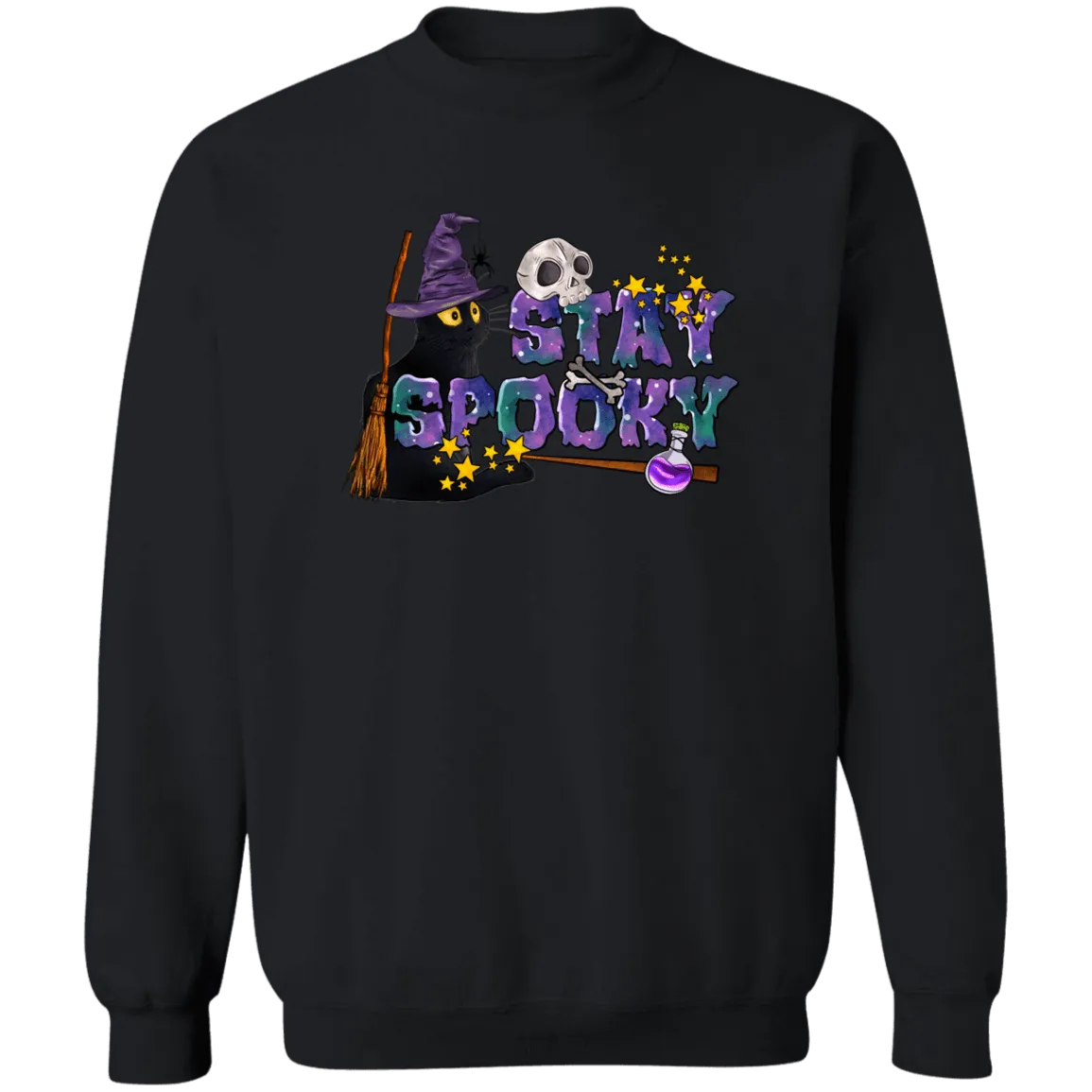 Stay Spooky Ladies Crewneck Pullover Sweatshirt