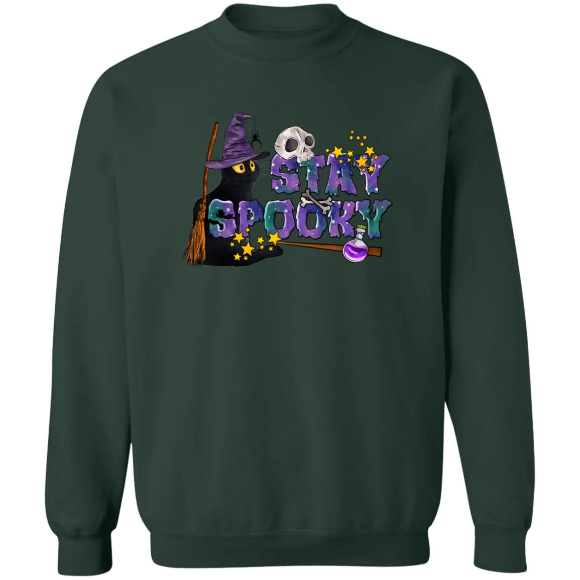 Stay Spooky Ladies Crewneck Pullover Sweatshirt