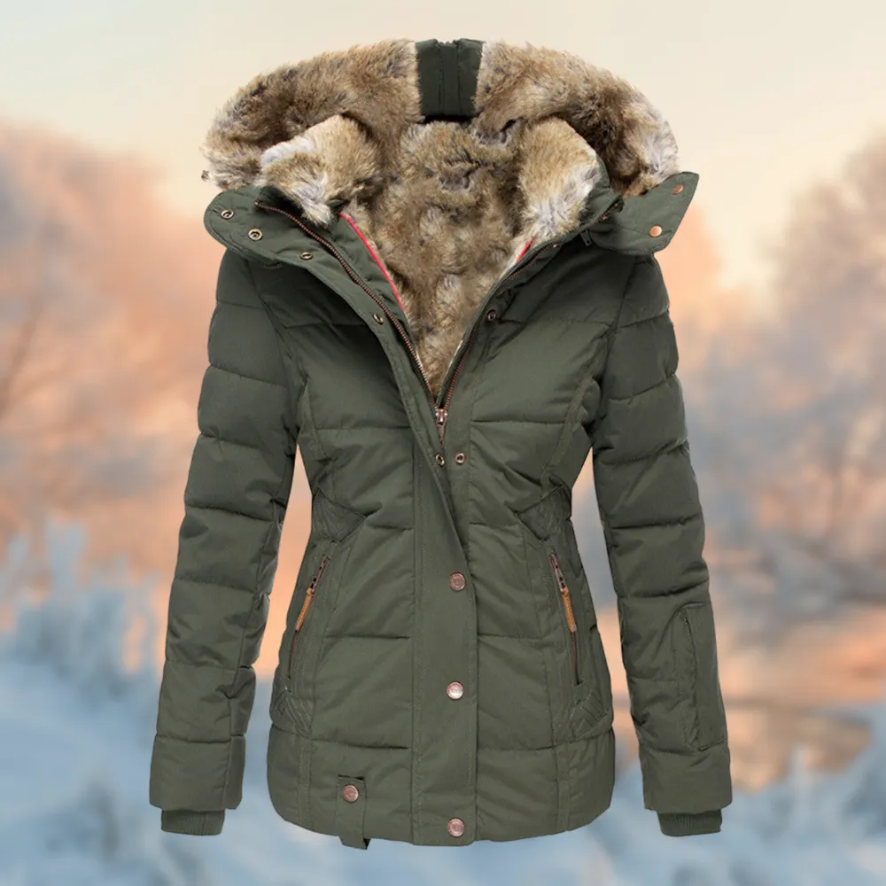Stella Marie Parka | Warmer wasserdichter Winterparka mit Fleece-Futter für Damen