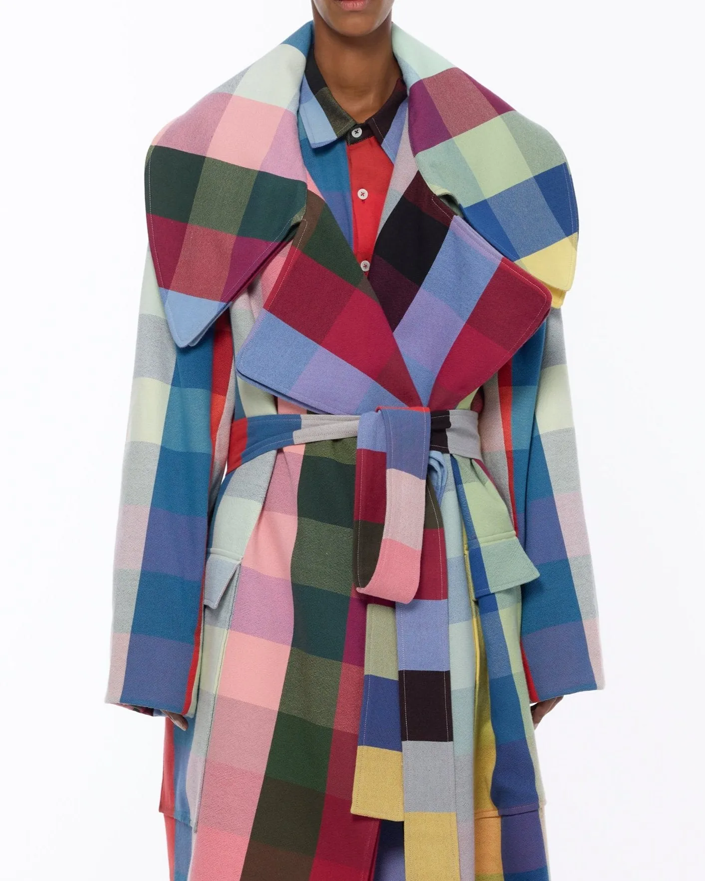 The Double Lapel Overcoat : Plaid