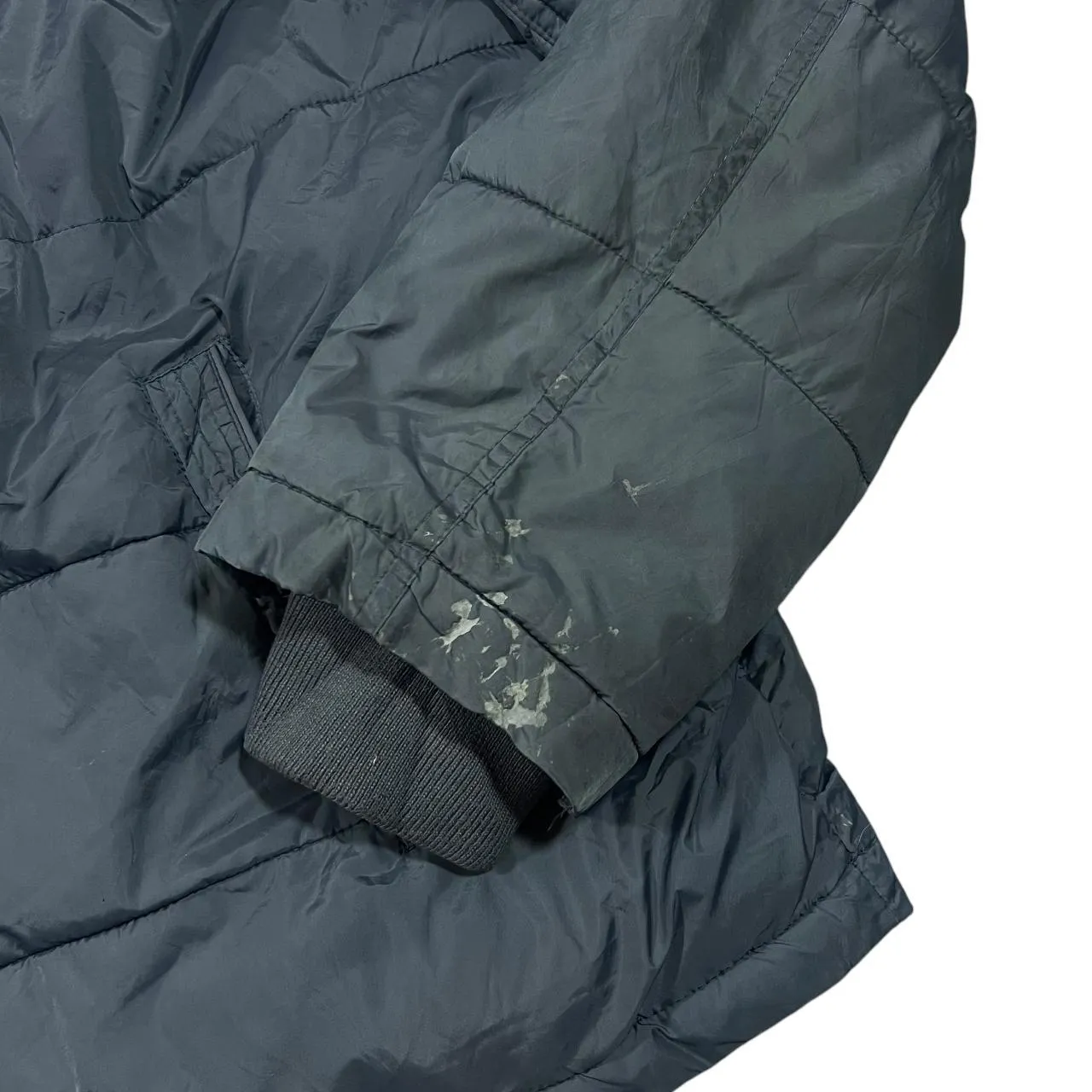 TOMMY HILFIGER Classic Mini Logo Grey Padded Puffer Jacket