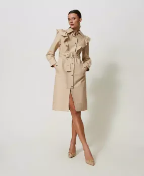 TWS-241TP2230 ALMOND MILK OVERCOAT