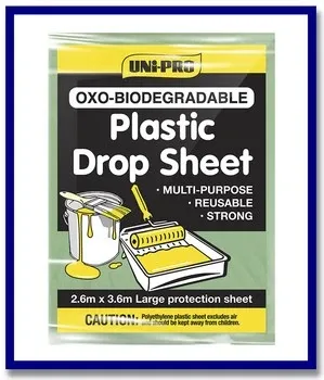 UNi-PRO Oxo - Biodegradable Plastic Drop Sheet - 1 Pc